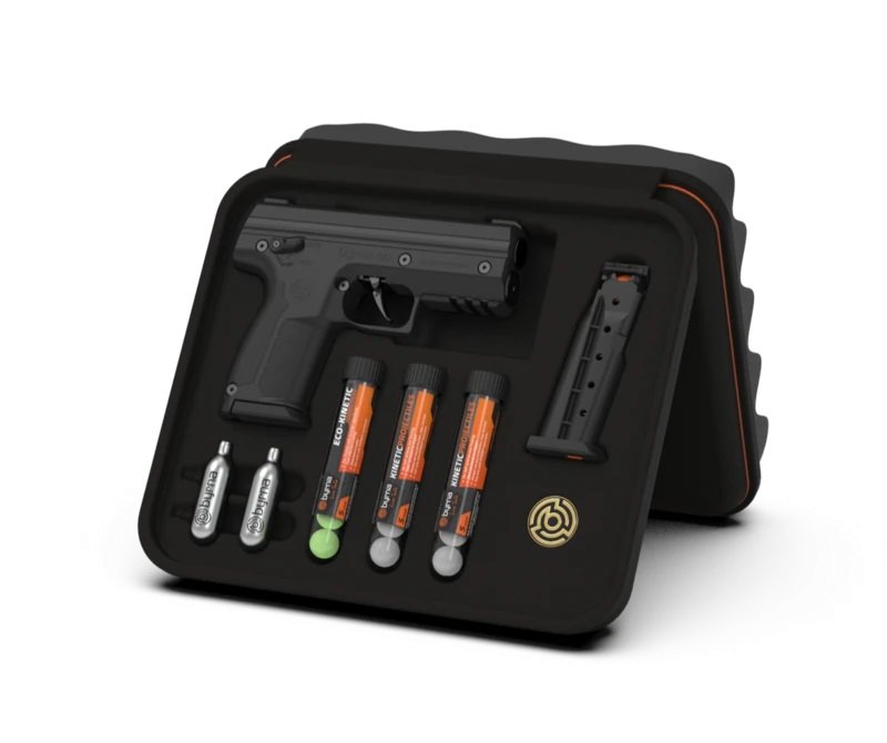 Byrna SK68300BLKKINETIC SD Kinetic Kit .68 Cal 5rd Black Polymer Grip - Byrna Technologies - .68 CALIBER