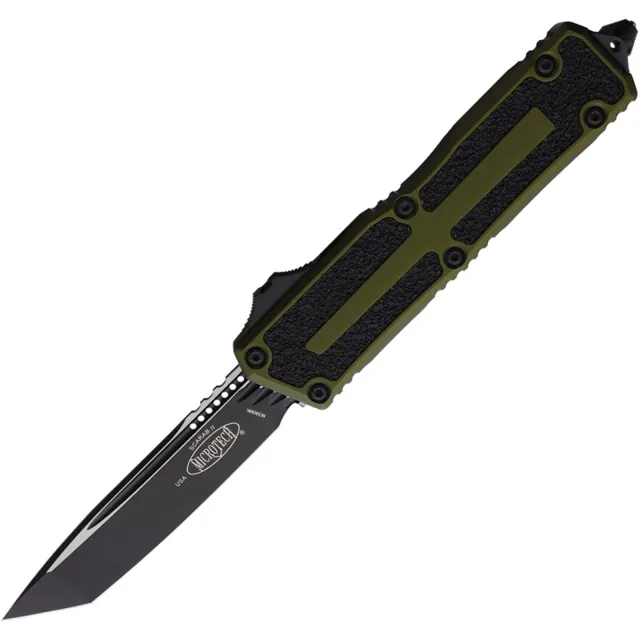 Microtech Scarab II G3 3.97 In T/E Black OD Green ALU Handle - MICROTECH for sale at Iron and Lace