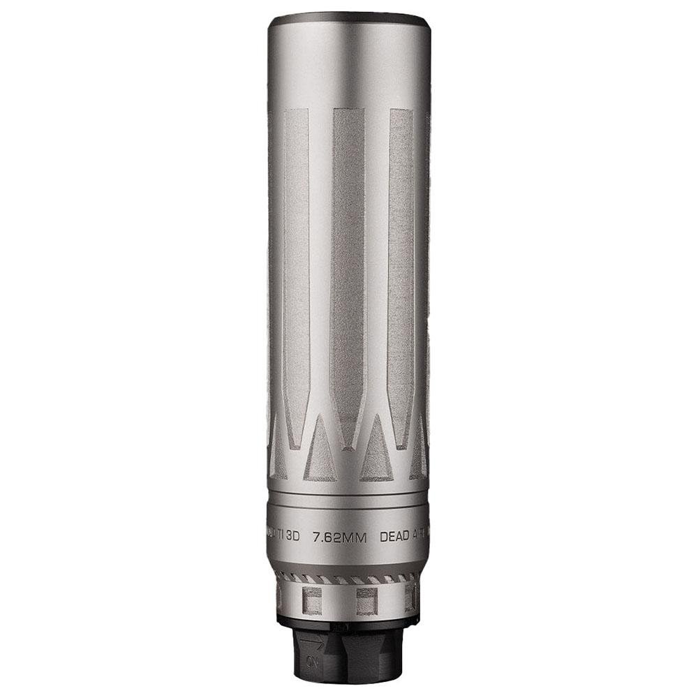 Dead Air Nomad-Ti XC 7.62mm 6.7 In 5/8x24 Silver Cerakote - Dead Air - 30 CALIBER | 7.62MM