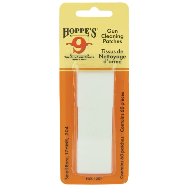 Hoppe's Cleaning Patches No. 1 Small Bore 60 Count - Hoppe's - 17