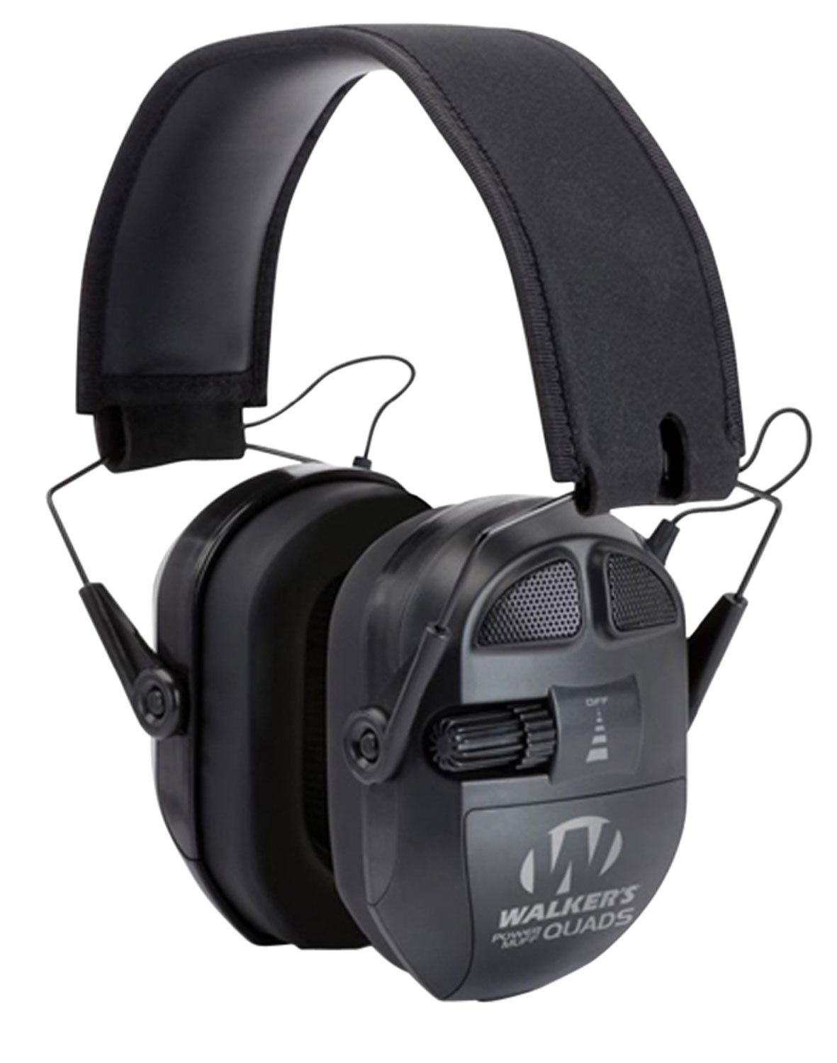 Walker's Ultimate Power Muff Quads Black 26dB NRR 1-Pack - Walker's