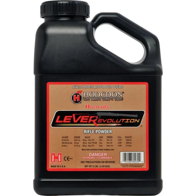 Hodgdon LEVERevolution Spherical Rifle Powder 8 lbs - Hodgdon