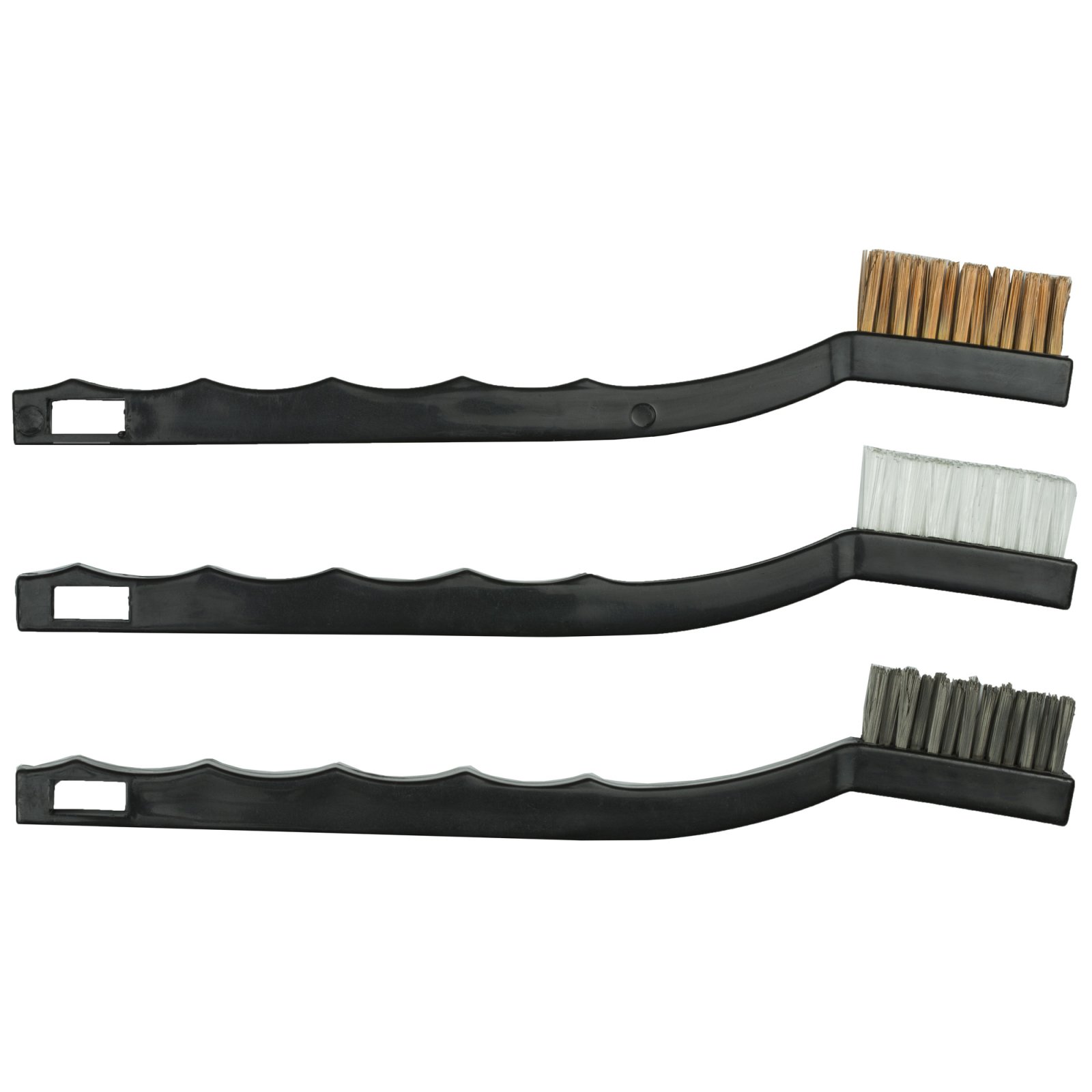 Outers 40835 Utility Gun Brush Set 3-Piece Nylon Phosphor Stainless Steel - Outers