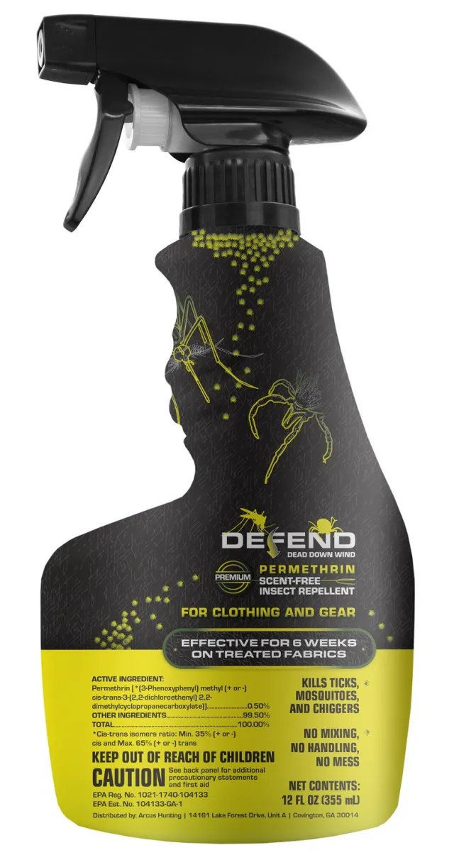 Defend 70015 Permethrin Clothing Spray 12OZ - DEFEND