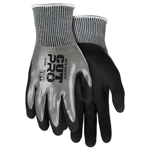 13G Salt+Pep HPPE/Glass, Blk Nitrile - MCR Safety