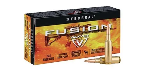 Buy Federal F224VLKMSR1 Fusion MSR 224Valkyrie 90gr Bonded Soft Point 20 Per online