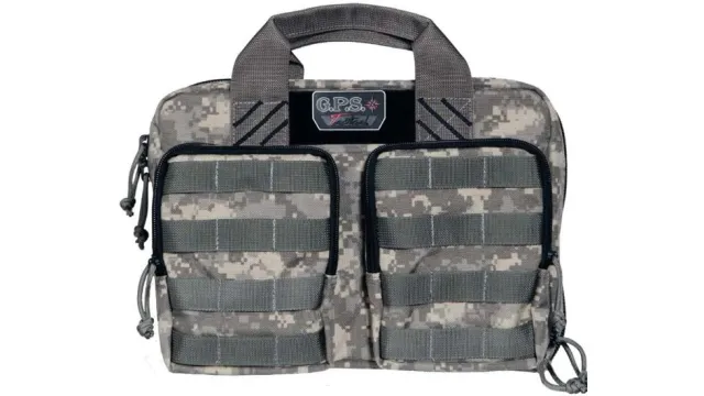 G Outdoors GPST1309PCD Tactical Range Bag, Digital Camo, 6 Handguns Capacity