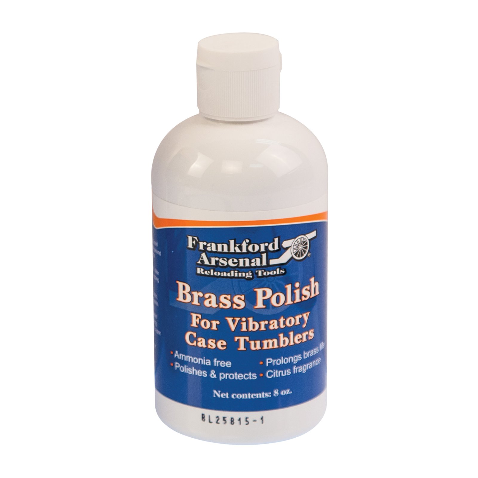 Frankford Arsenal 887335 Brass Polish 8 oz Ammonia Free Citrus Scented - Frankford Arsenal - 8 OZ
