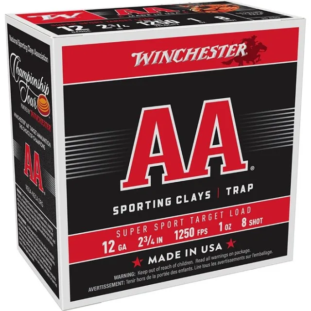 Winchester AA SS 12GA 2.75" 1OZ #7.5 Shot - Winchester - 12 GAUGE