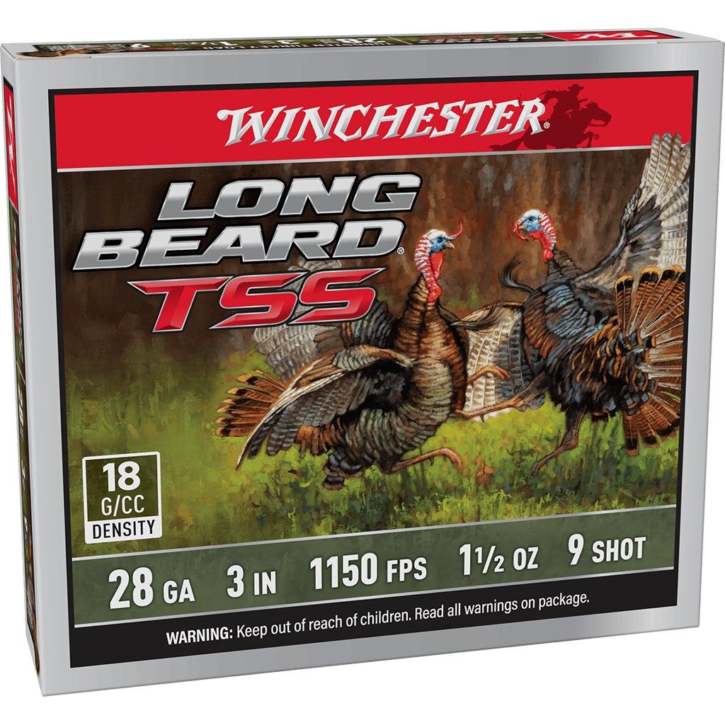 Winchester AMMO Long Beard TSS 28ga 3in #9 5rd Shotgun Shells (LBTSS2839) - Winchester - 28 Gauge 3"