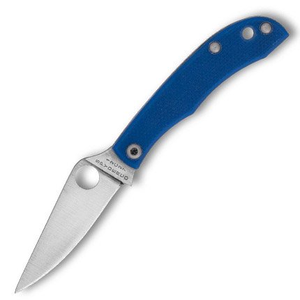 Spyderco C137GBLP Honeybee Blue G-10 Knife - Spyderco