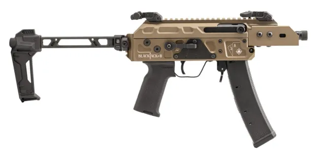 SHOW LOW GG9045 Blackjack Pistol 4.5" Barrel 35RD Gold