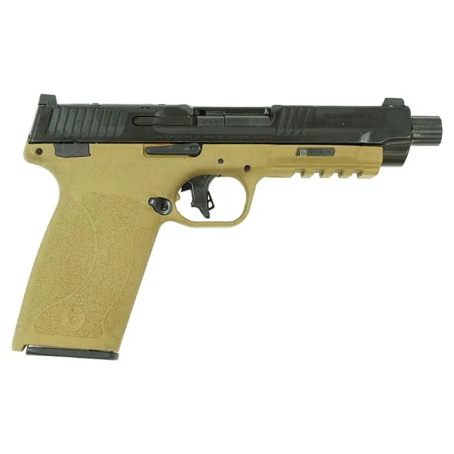 S&W M&P Handgun 5.7x28mm 22rd Magazines (1) 5 Threaded Barrel FDE Optic Ready No Manual Safety-USED