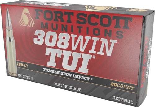 Buy Fort Scott Munitions 308150SCV2 Tumble Upon Impact (TUI) Rifle 308Win... online