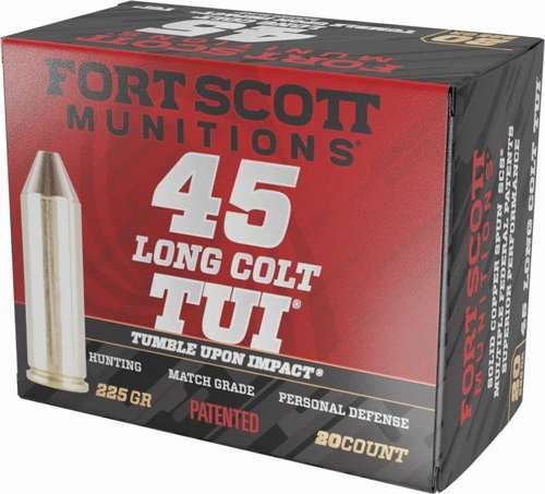 Fort Scott Munitions 45LC-225-SCV .45 Long Colt 225gr 20rd - Fort Scott Munitions - 45 Long Colt