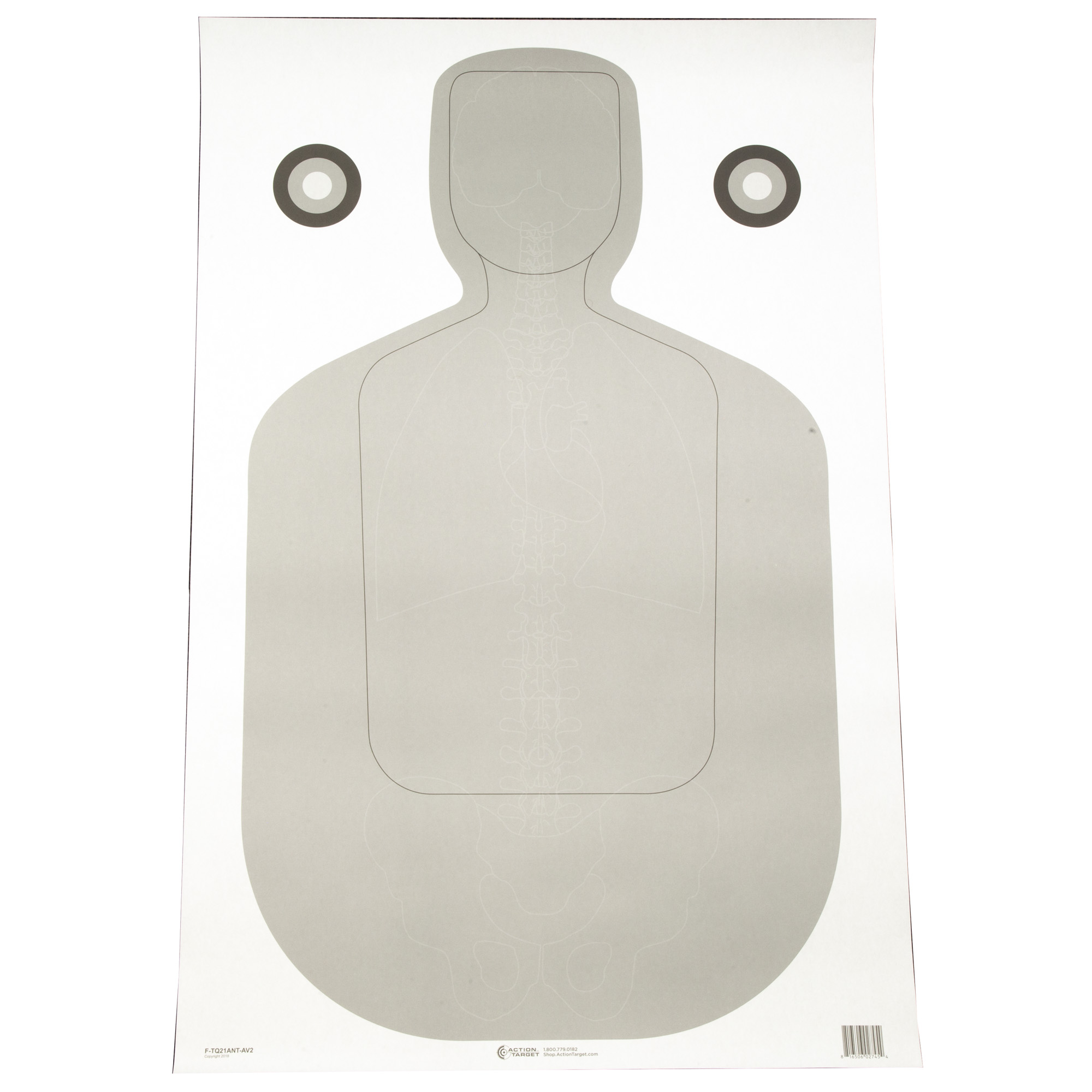 Action TGT QUAL Anatomy Grey 100Pk F-TQ21ANT-AV2-1 - Action Target