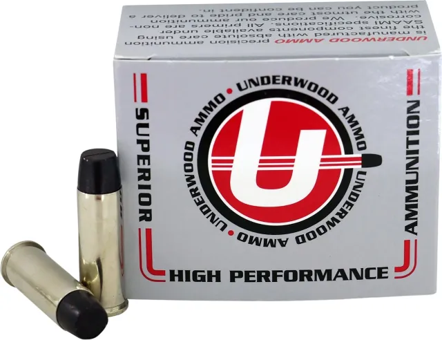 Underwood 723 .44 Rem Mag 305GR Hard Cast 20RD Nickel-Plated Ammo - Underwood Ammo - .44 REMINGTON MAGNUM