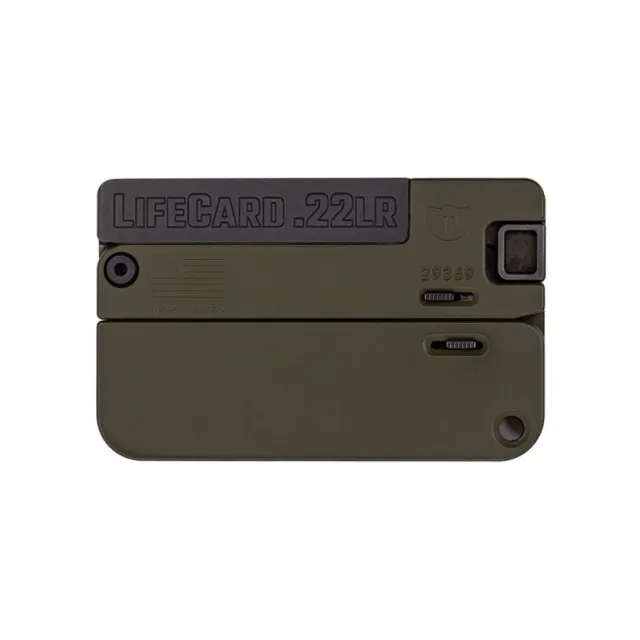 Trailblazer LC1-ODG LifeCard .22LR Aluminum OD Green Folding Pistol - Trailblazer Firearms - 22 LR
