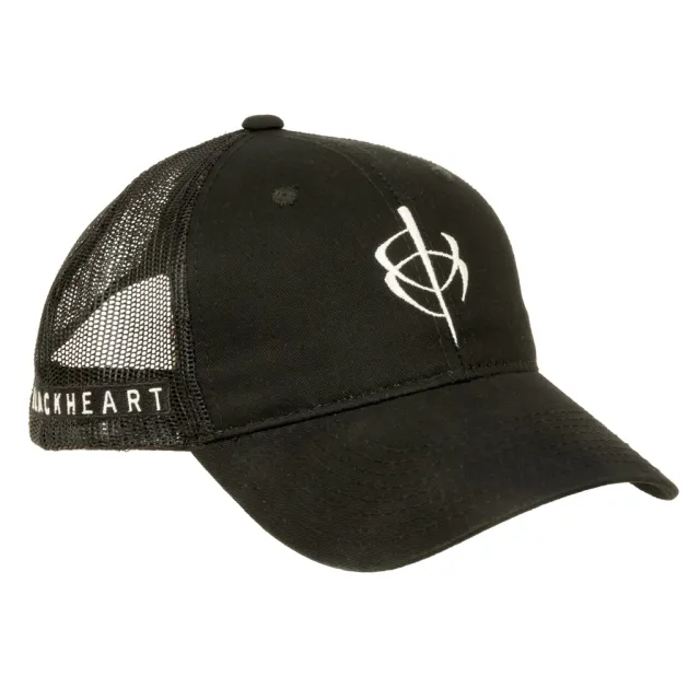 Buy BlackHeart Mesh Hat Black One Size online
