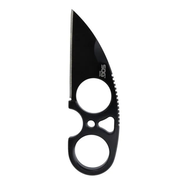Buy SOG Knives Snarl Blackout Fixed Blade Knife 2.3 Sheepsfoot Blade Black online