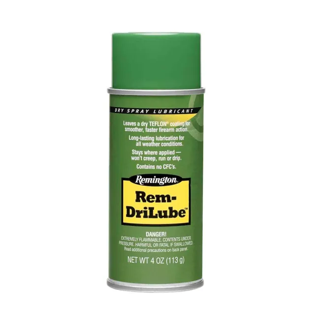Remington DriLube Aerosol - Teflon-Based, Non-Congealing, 4oz Can, Dependable to -40F - Remington Arms Company, LLC - 4 OZ