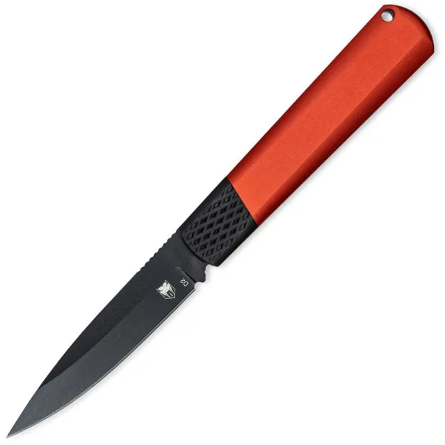 CobraTec Gideon Hdn Release Red Black - CobraTec Knives