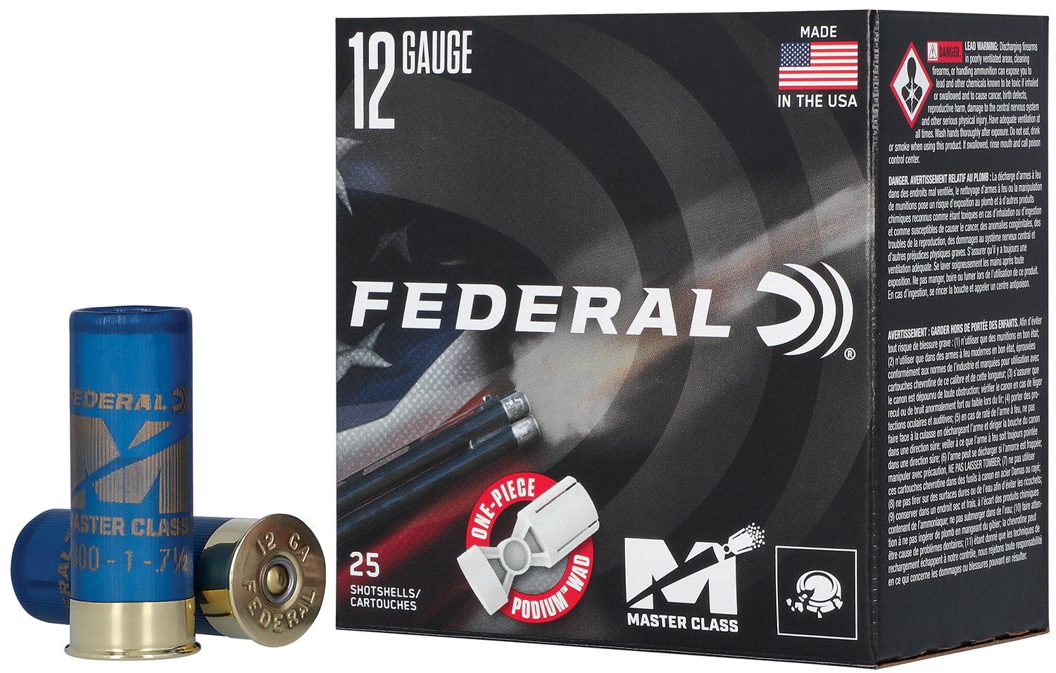 Buy Federal Master Class Shotshells 12ga 2-3/4 1oz 1250fps #7.5 25/ct online