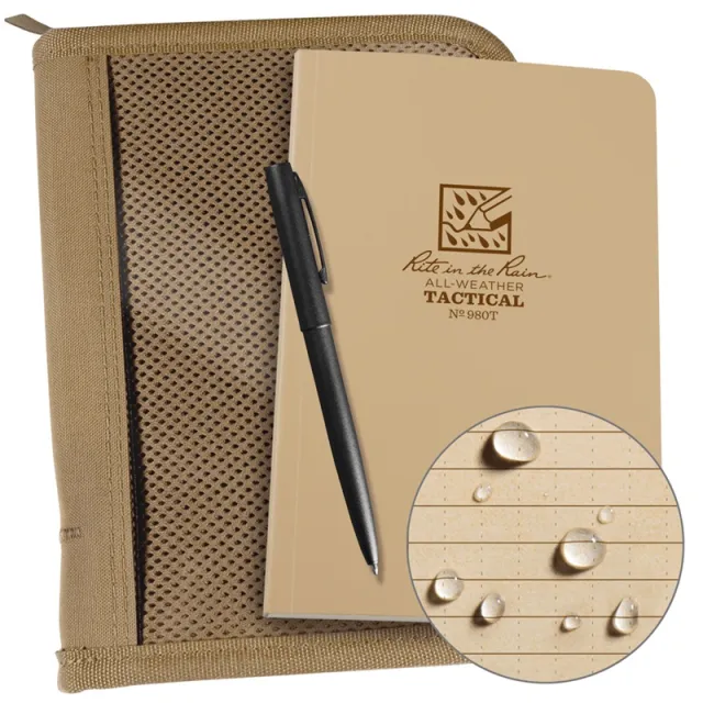 Rite in the Rain Land Nav Kit Tan Waterproof Field Book Cover - Rite in the Rain