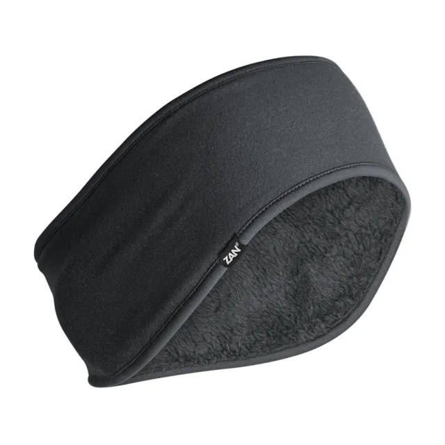 Zan Headgear SportFlex High-Pile Fleece Ear Headband Black