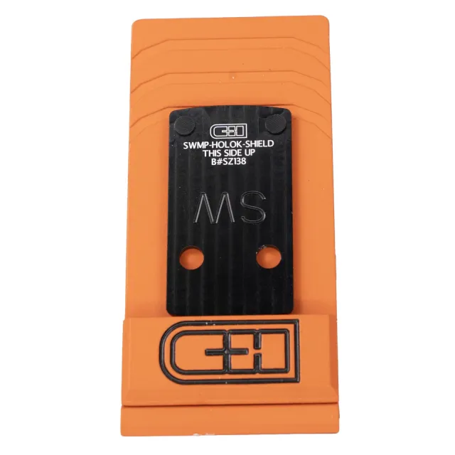 C&H Precision SWMP-HOLOk-SHIELD-PLUS Optic Mount Plate Black Anodized