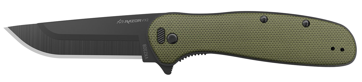 Buy Outdoor Edge Razor VX2 VX230C-C 3.00 In Green G10 Knife online