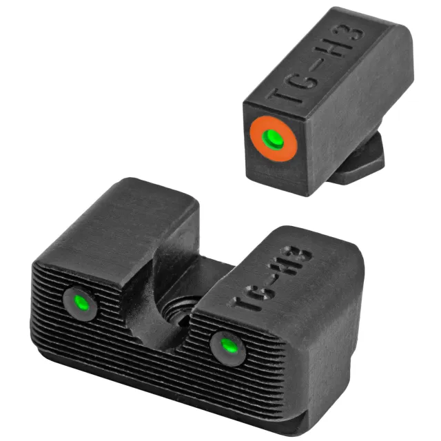 TRUGLO TG231G1C Glock 34 Night Sights Green Tritium Black Nitride - TRUGLO