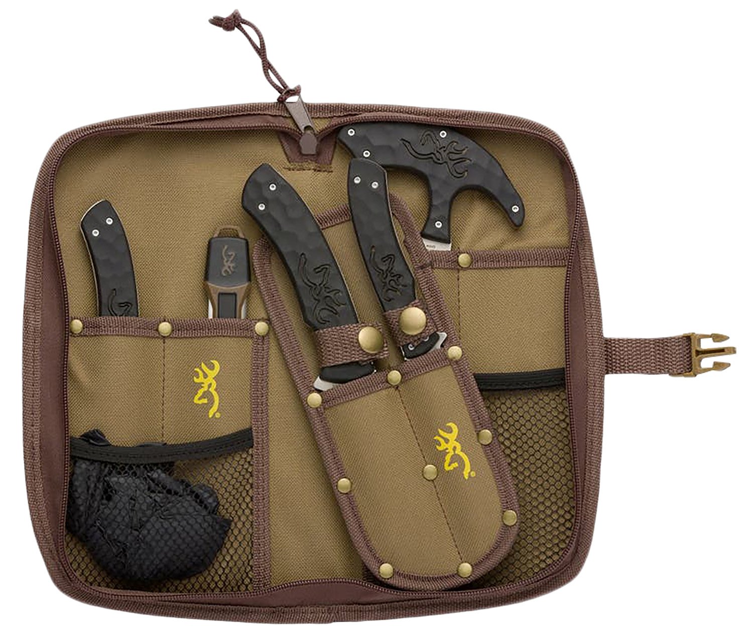 Browning 3220422B Primal Series 6 Piece Field Dressing Kit 8Cr13MoV Blades - Browning