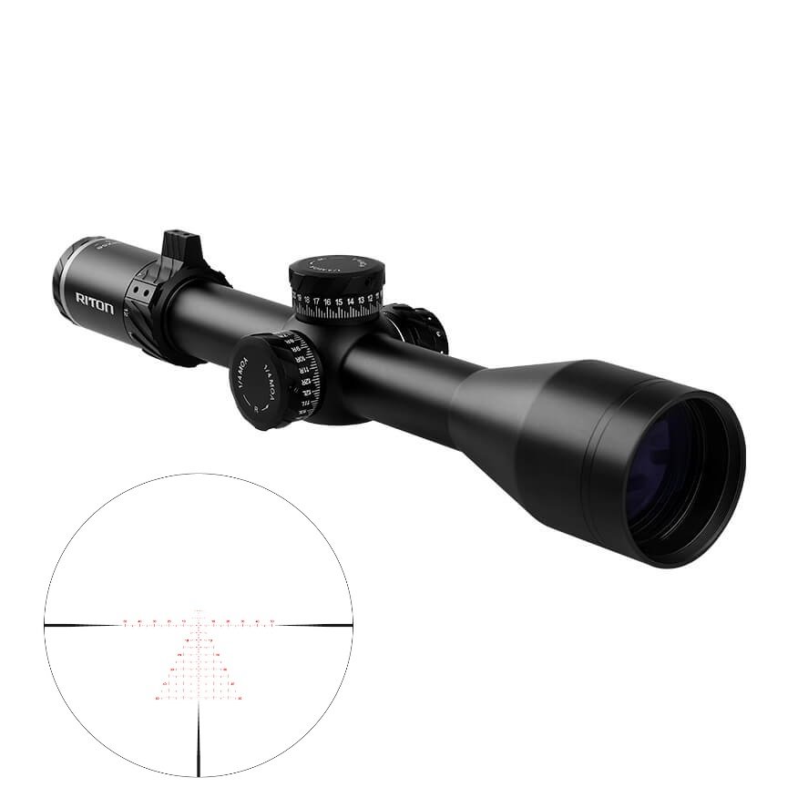 Riton 5C428LFI23 5 Conquer Rifle Scope 4-28x56 FFP HD Glass Matte Black - Riton Optics