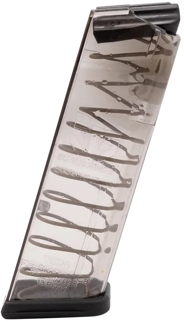 ETS GLK21 13-Round .45 ACP Clear Polymer Magazine for Glock 21/30/41 - Elite Tactical Systems - 13RD