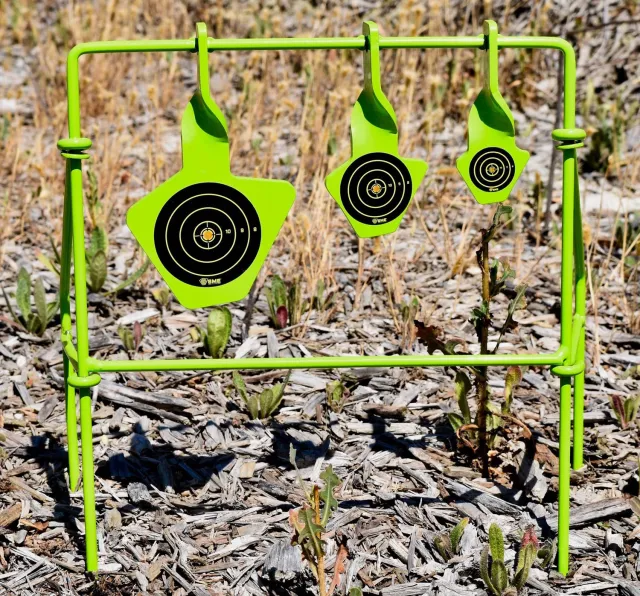 Shooting Made Easy SMEST22FLD Spinning Target .22 Rimfire Steel - Shooting Made Easy - .22 Rimfire
