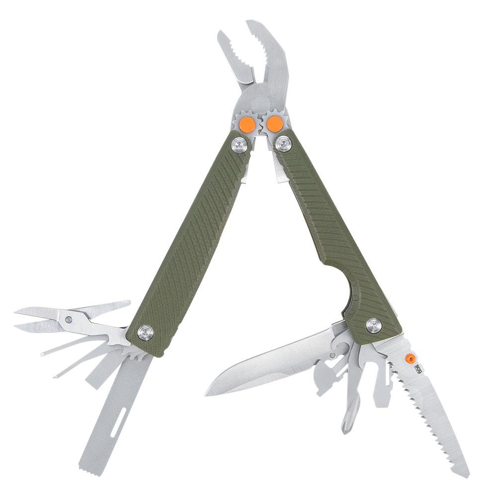 SOG Tellus Multi-Tool OD Green 16-Function Pocket Stainless Steel - SOG