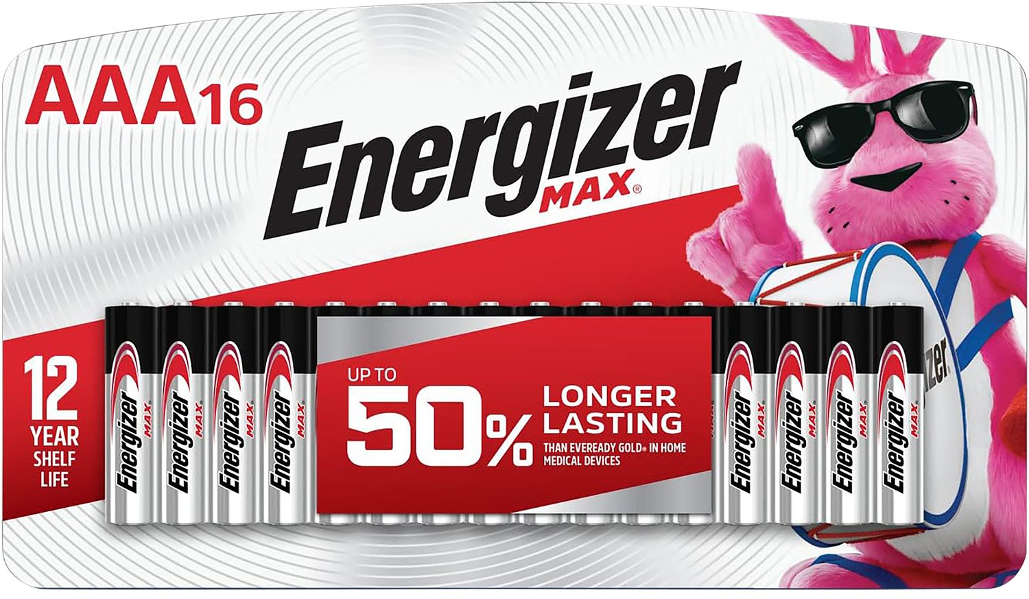Energizer E92LP16F3 AAA Max 1.5V Alkaline Batteries, 16-Pack - Energizer Holdings, Inc.