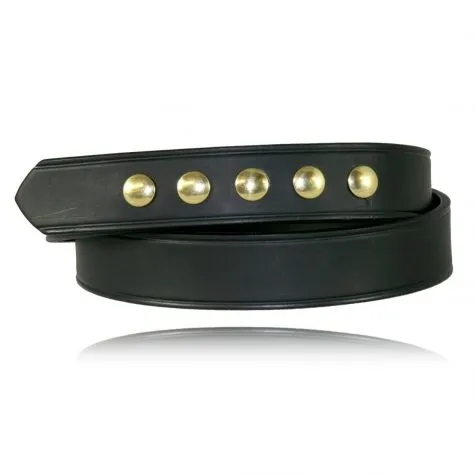 Boston Leather 1 1/2 Five-Snap Belt Full-Grain Gold 1.5in - Boston Leather