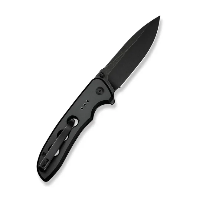CIVIVI Knives Hyperpulse 14C28N 3.5In Stonewashed Black Aluminum - CIVIVI Knives