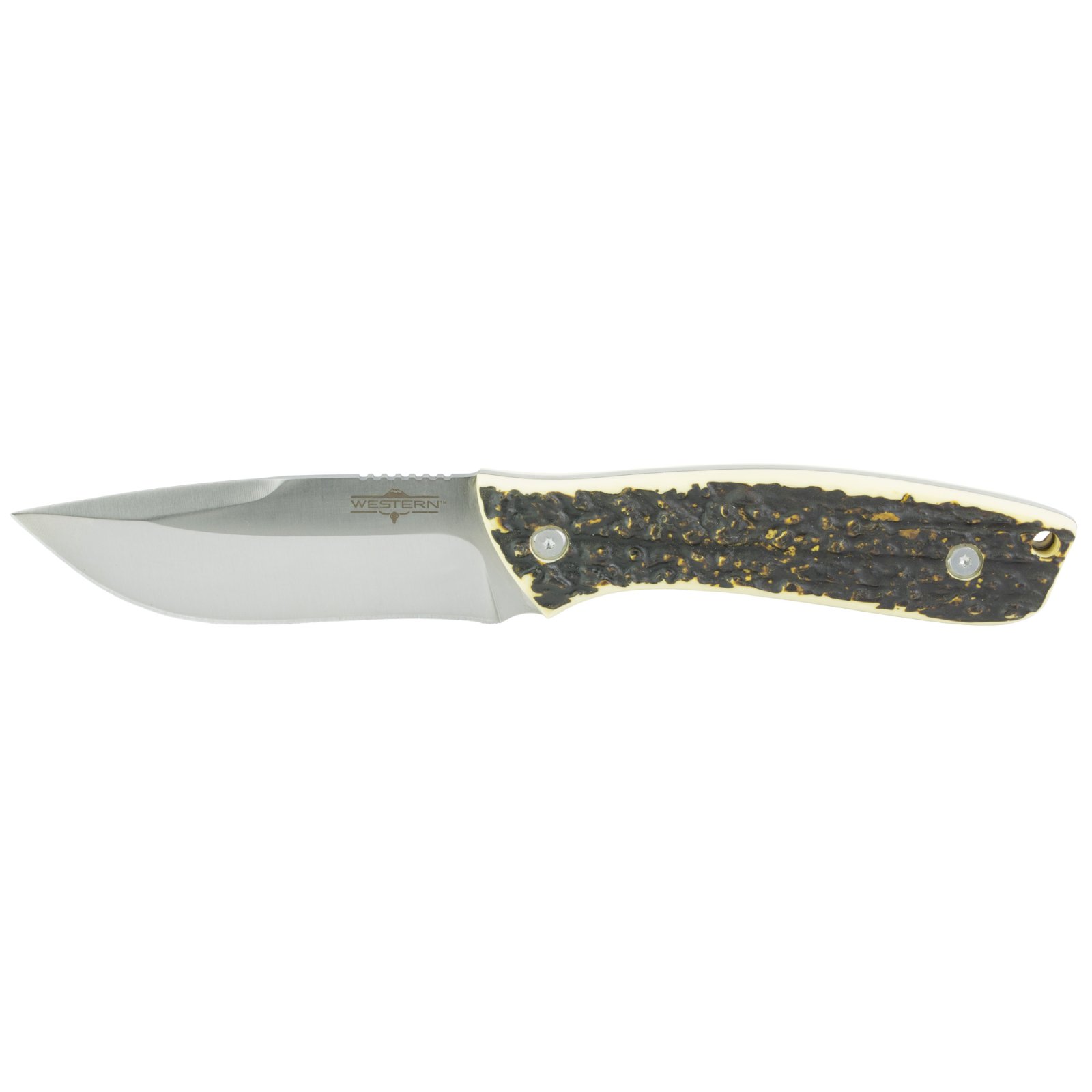 Buy Camillus 19246 Western Crosstrail 4.25" Fixed Drop Point Plain Silver... online