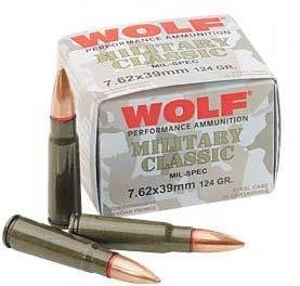 Wolf MC762BFMJ 7.62x39mm 124 Grain FMJ 20rd Steel Case Ammo - Wolf - 7.62x39