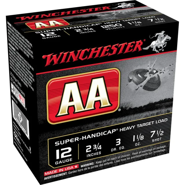 Winchester AAHA127 12 Gauge 2.75 in 1.125 oz 1250 fps 7.5 Shot 25 Rounds - Winchester