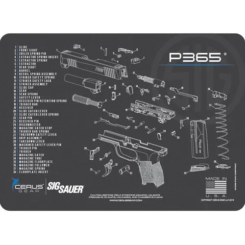 CERUS GEAR SIG365 SCHEMATIC CHAR GRAY LICENSED