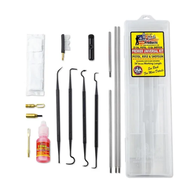ProShot UVBOXKIT Universal Cleaning Kit .22 Cal to 12 GA Swivel Handle - Pro-Shot Products - .22 - 12GA