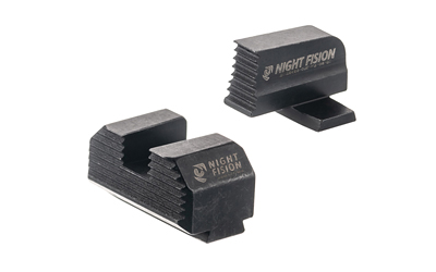 Night Fision Optics Ready Stealth Series Sights Black Front and Rear - Night Fision