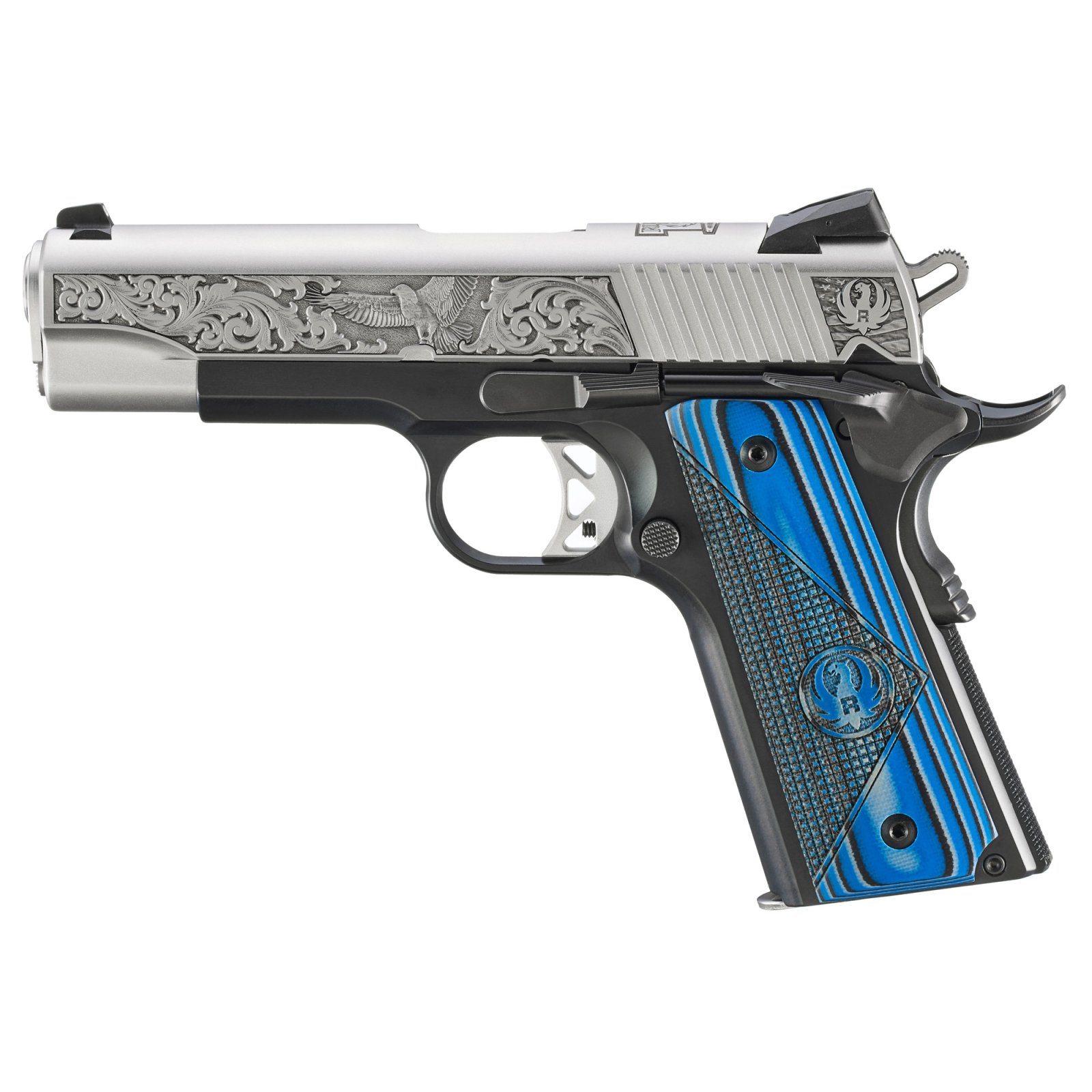 Ruger 16702 SR1911 Comm 45ACP SS Slide, G10 Grips, 7rd Mags, Novak Sights - Ruger - 45 ACP