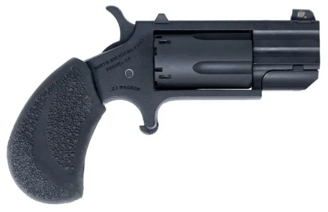 NAA Pug Shadow Revolver, 22LR|22M, Black, 5 Capacity, 1 Heavy Barrel - NAA - 22 MAGNUM