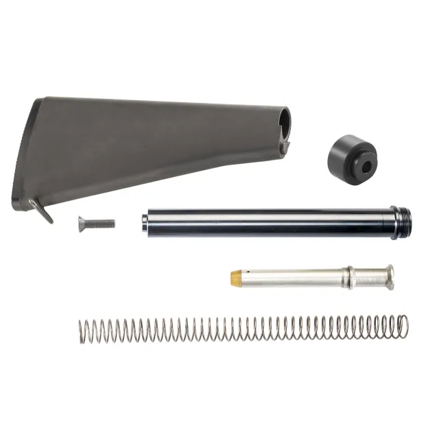 Luth-AR BS-A2K AR-15 A2 Mil-Spec Buttstock Kit Black, 14.6 oz, USA Made - Luth-AR