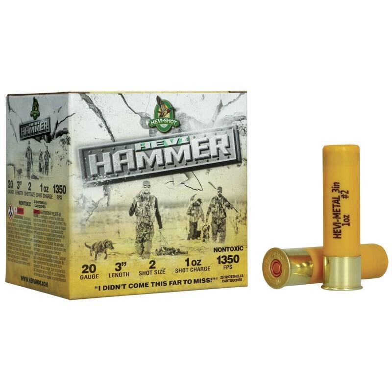 Buy HEVI Shot Hevi Hammer 20 Gauge 3 In 1oz #2 25rd Waterfowl online